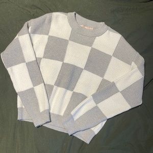Checkered sweater